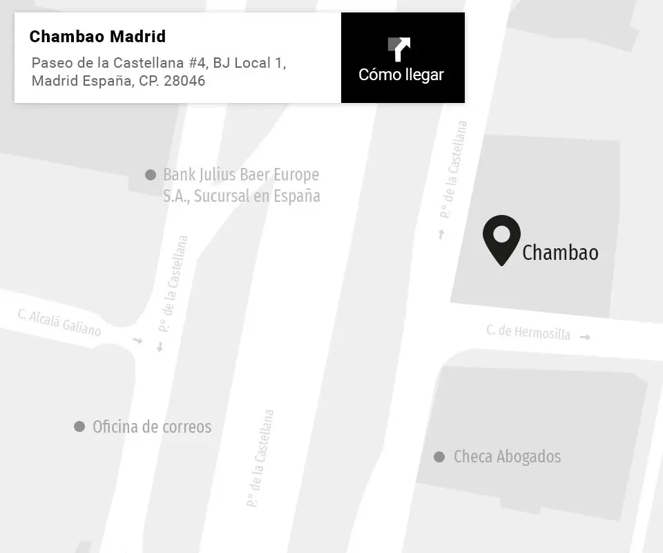 Ubicación de Chambao Madrid
